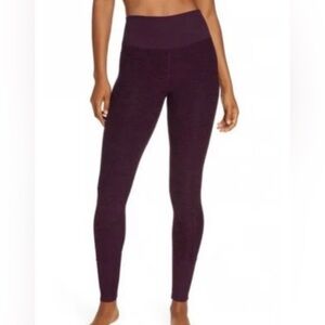 Alo Alosoft Black Plum Heather Butter Soft Lounge Legging, Women’s Size Medium